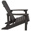 Star & Moon Fire Pit with Mesh Cover & 2 Slate Gray Poly Resin Adirondack Chairs