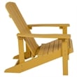 Star and Moon Fire Pit with Mesh Cover & 2 Yellow Poly Resin Adirondack Chairs