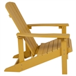 Star and Moon Fire Pit with Mesh Cover & 4 Yellow Poly Resin Adirondack Chairs