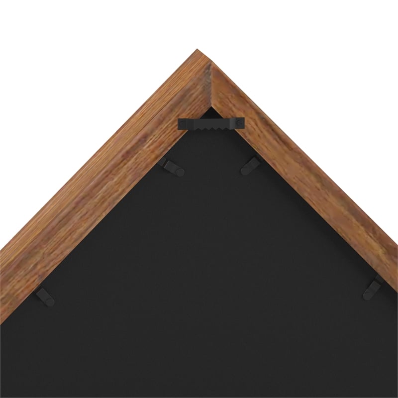 Solid Wood Rustic Brown Display Case for 9.5 x 5 Veterans Flag