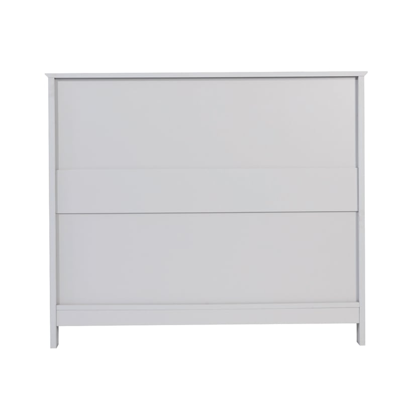Classic Sideboard and Buffet Cabinet with Open and Closed Storage - Gray