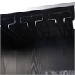 Classic Sideboard and Bar Cabinet with Open and Closed Storage - Black