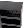 Classic Sideboard and Bar Cabinet with Open and Closed Storage - Black