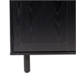 Classic Sideboard and Bar Cabinet with Open and Closed Storage - Black