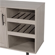 Classic Sideboard and Bar Cabinet with Open and Closed Storage - Gray