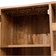 Classic Sideboard and Bar Cabinet with Open and Closed Storage - Light Brown