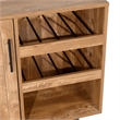 Classic Sideboard and Bar Cabinet with Open and Closed Storage - Light Brown