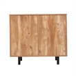 Classic Sideboard and Bar Cabinet with Open and Closed Storage - Light Brown
