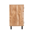 Classic Sideboard and Bar Cabinet with Open and Closed Storage - Light Brown