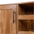 Classic Sideboard and Bar Cabinet with Open and Closed Storage - Light Brown