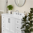 48 Inch Bathroom Vanity with Sink Storage Cabinet and 9 Drawers in White