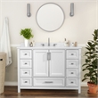 48 Inch Bathroom Vanity with Sink Storage Cabinet and 9 Drawers in White