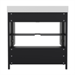 36 Inch Bathroom Vanity with Undermount Sink Cabinet and Drawer in Black