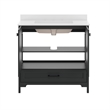 36 Inch Bathroom Vanity with Undermount Sink Cabinet and Drawer in Black
