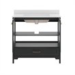 36 Inch Bathroom Vanity with Undermount Sink Cabinet and Drawer in Black