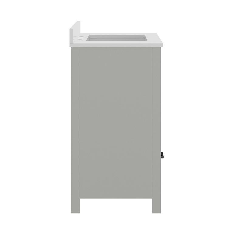 36 Inch Bathroom Vanity with Undermount Sink Cabinet and Drawer in Gray