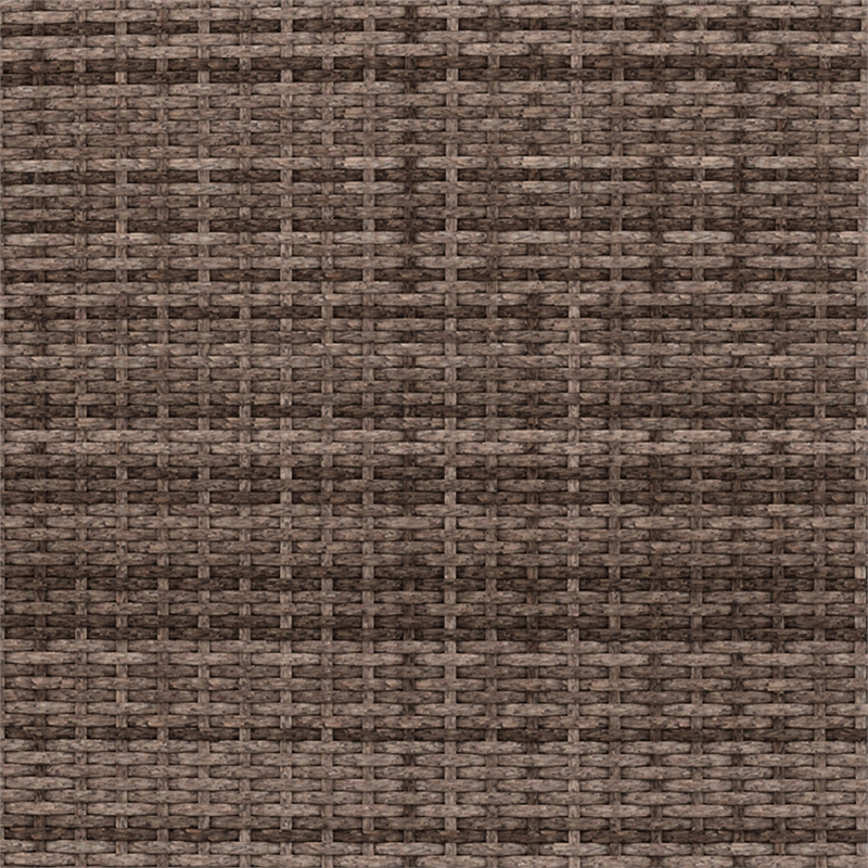 Indoor/Outdoor Conversation Set with Sofa and Table in Beige & Brown