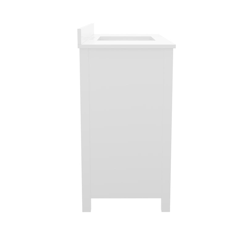 36 Inch Bathroom Vanity with Undermount Sink Cabinet and Drawer in White