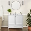 36 Inch Bathroom Vanity with Undermount Sink Cabinet and Drawer in White