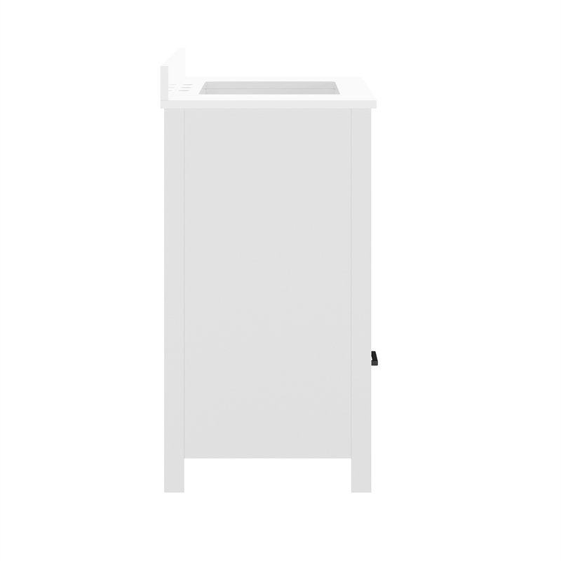 36 Inch Bathroom Vanity with Undermount Sink Cabinet and Drawer in White