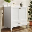 36 Inch Bathroom Vanity with Undermount Sink Cabinet and Drawer in White