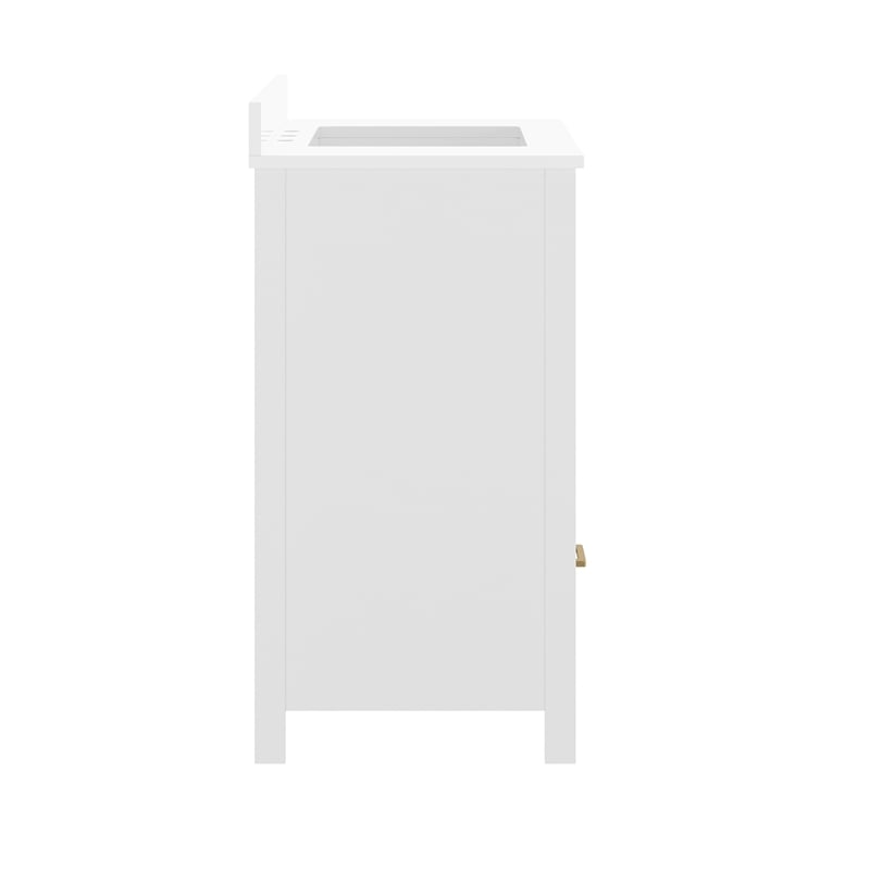 36 Inch Bathroom Vanity with Undermount Sink Cabinet and Drawer in White