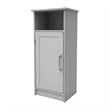 Modern Bathroom Storage Cabinet with Magnetic Close Door and 3 shelves - Gray