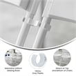 White Wide Plastic Ganging Clips - Set of 2