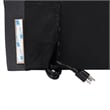 Contoured Twin Headboard with 2 Power Outlets 1 USB and 1 USB-C Port in Gray