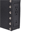 Contoured Twin Headboard with 2 Power Outlets 1 USB and 1 USB-C Port in Gray