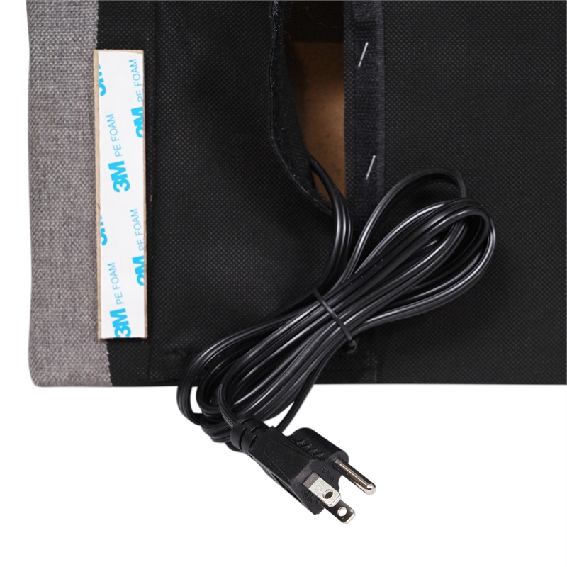 Upholstered Twin Headboard with 2 Power Outlets 1 USB 1 USB-C Port in Gray