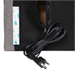 Upholstered Twin Headboard with 2 Power Outlets 1 USB 1 USB-C Port in Gray