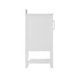 30 Inch Bathroom Vanity with Undermount Sink and Open Storage Shelf in White