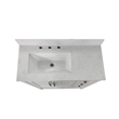 36 Inch Bathroom Vanity with Sink Open Storage and Storage Drawers in White