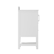36 Inch Bathroom Vanity with Sink Open Storage and Storage Drawers in White