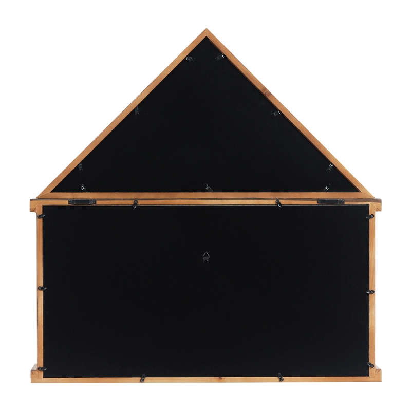 Glass Front Flag Display Case with Certificate Holder-Fits 9x5 Flag-Dark Brown