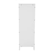 Farmhouse Bathroom Storage Organizer with 2 Drawers and Open Shelf in White