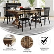 Solid Pine Farm Dining Table with X-Style Legs in Antique Rustic - 7' x 40