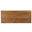 Solid Pine Farm Dining Table with X-Style Legs in Antique Rustic - 7' x 40