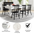 Solid Pine Farm Dining Table with X-Style Legs in Antique Rustic White-7' x 40