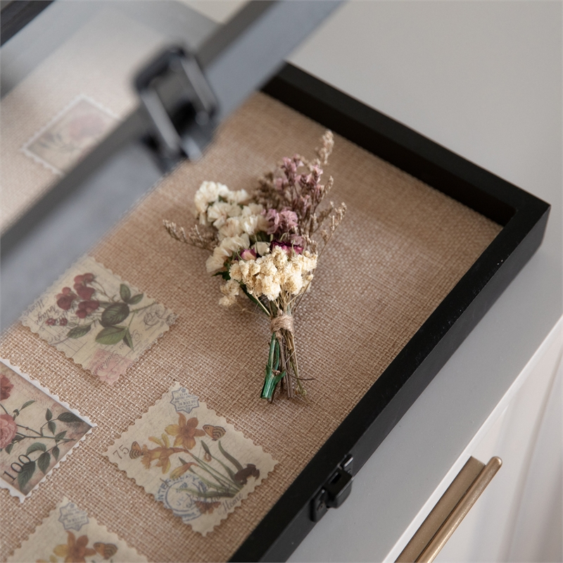 Solid Pine Black Shadow Display Case with Linen Liner - 11 x 14