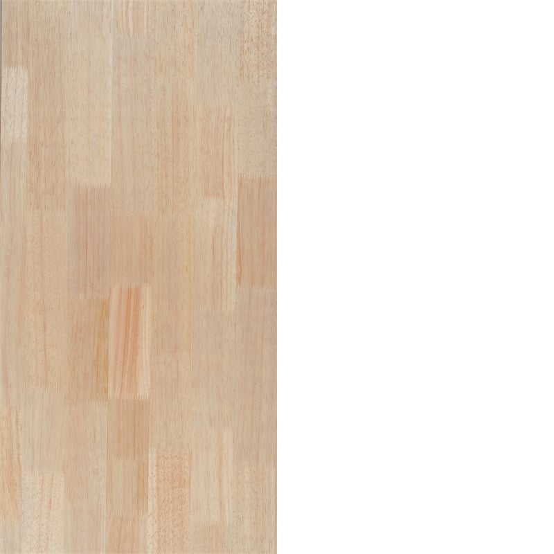 Twin Over Twin Convertible Solid Wood Bunk Bed Frame for Kids in White/Natural