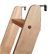 Twin Over Twin Convertible Slatted Solid Wood Bunk Bed Frame for Kids in Natural