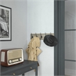 Vintage Wall Mounted Coat Rack with 5 Coat Hooks in Weathered Finish