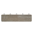 Vintage Wall Mounted Coat Rack with 5 Coat Hooks in Weathered Finish