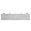 Vintage Wall Mounted Coat Rack with 5 Coat Hooks in Whitewashed Finish