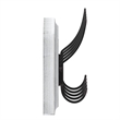 Vintage Wall Mounted Coat Rack with 5 Coat Hooks in Whitewashed Finish
