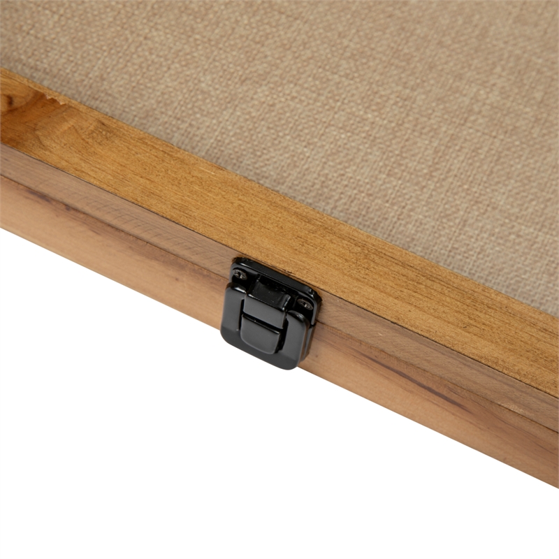 Solid Pine Weathered Brown Shadow Display Case with Linen Liner - 11 x 14