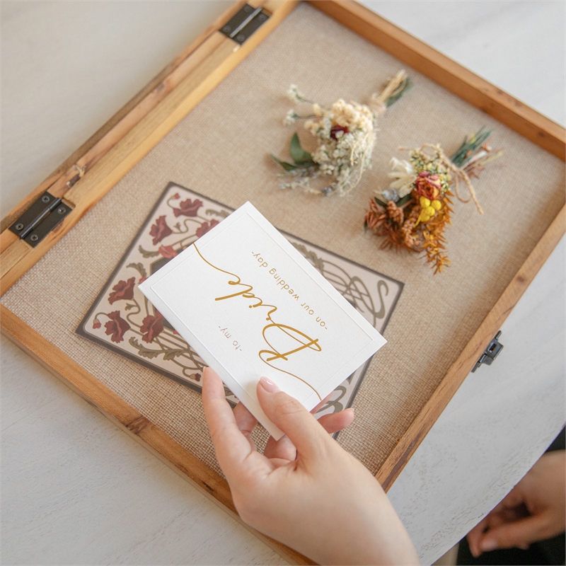 Solid Pine Weathered Brown Shadow Display Case with Linen Liner - 11 x 14