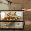 Solid Pine Black Shadow Display Case with Linen Liner - 18 x 24